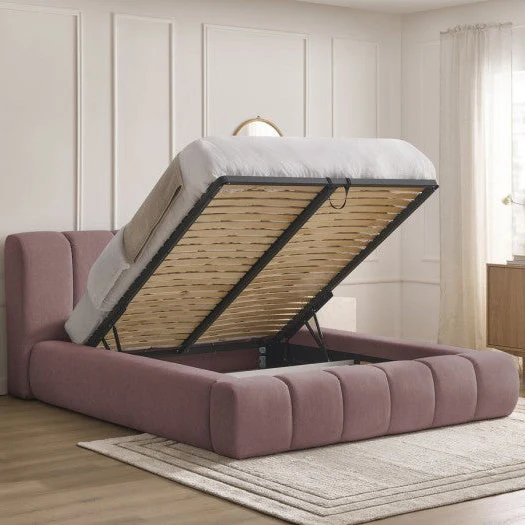 Lit coffre BOBOCHIC Denali rose 160x200 jamais utilisé