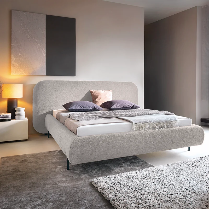 Lit coffre 160x200 sommier inclus Tobias Gris clair