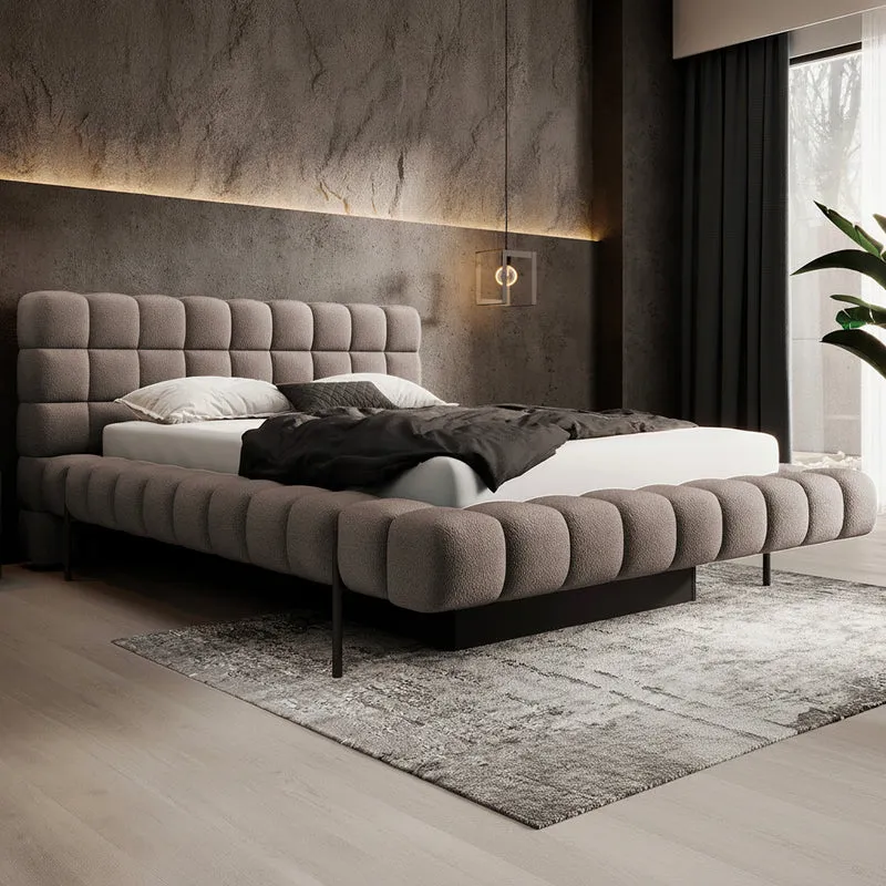 Lit coffre 160x200 sommier inclus Ezio Taupe
