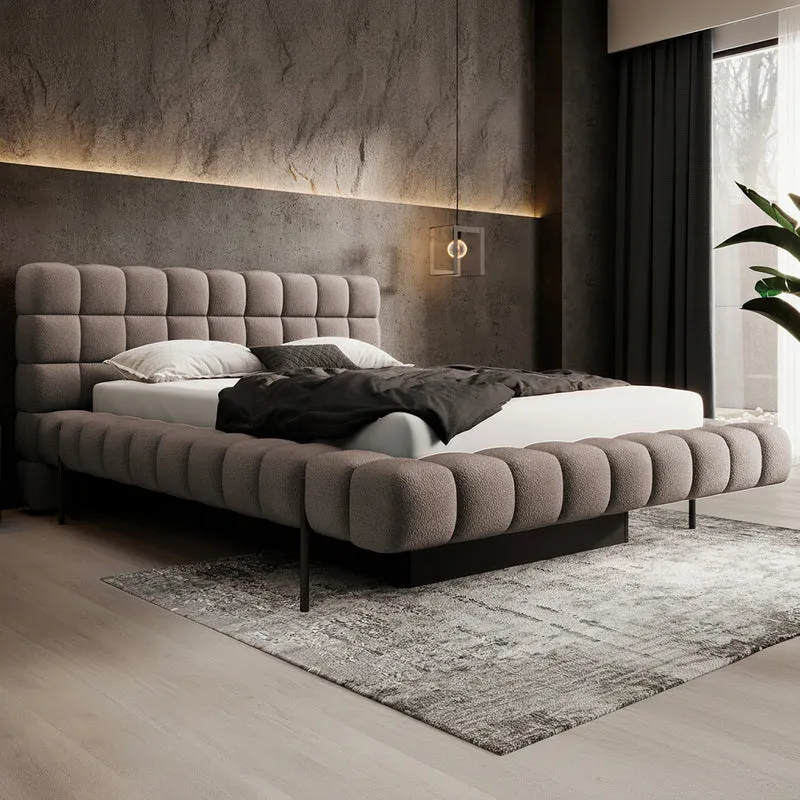 Lit coffre 180x200 sommier inclus Ezio Taupe