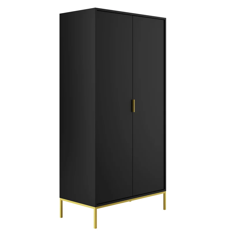 Armoire 2 portes Seattle Noir