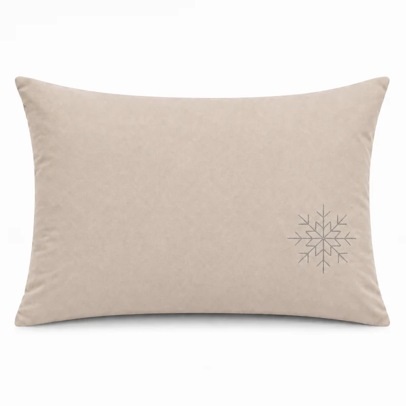 Taie d'oreiller 50 x 70 cm neige sable