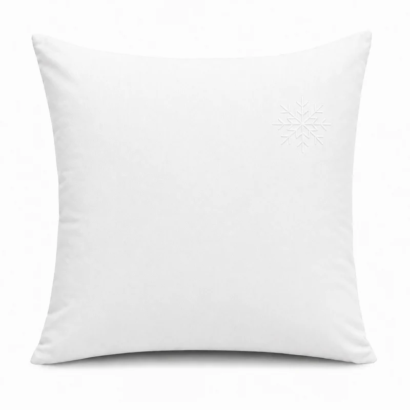 Taie d'oreiller 65 x 65 cm neige neige