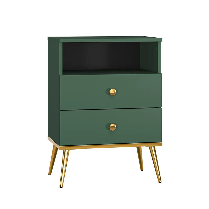 Chevet 2 tiroirs Thalia Vert