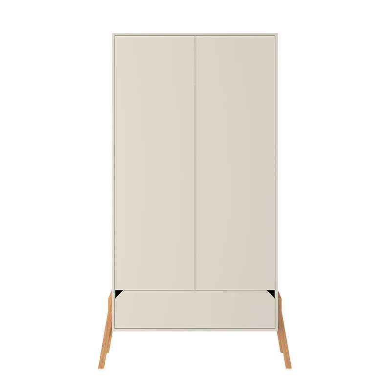Armoire 2 portes 1 tiroir Bellamy Lotta Cachemire