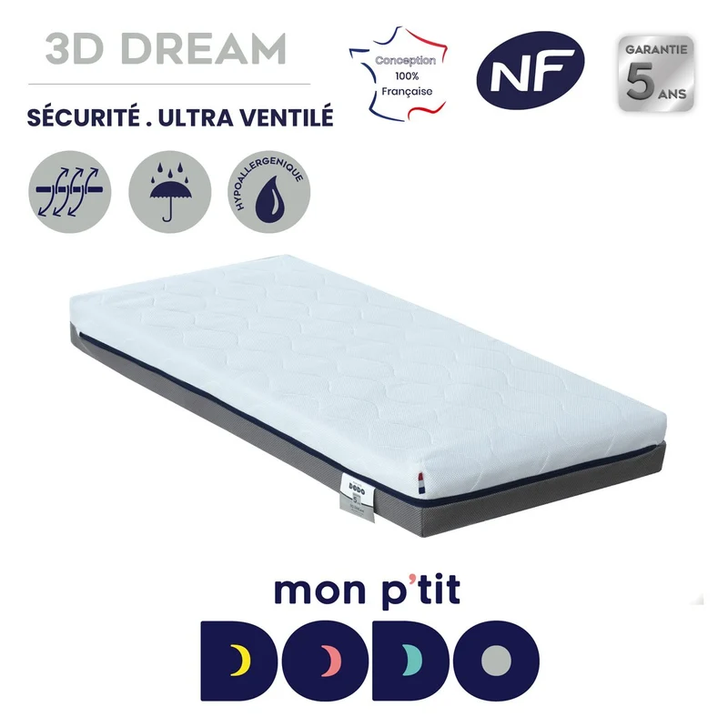 Matelas 3D Dream ultra respirant et ventilé