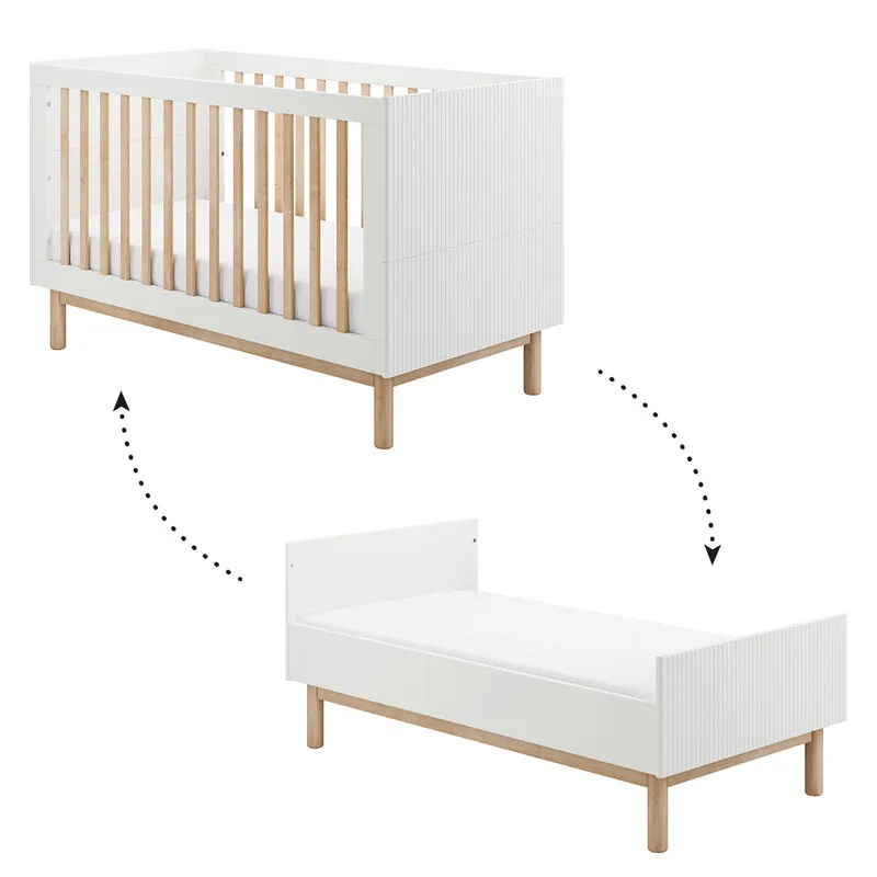 Lit évolutif 70x140 Pinio Miloo Blanc