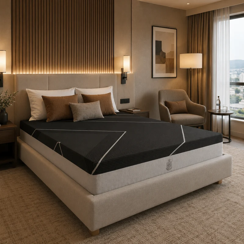 Matelas hybride déhoussable mémoire de forme bambou et ressorts - Collection Pro