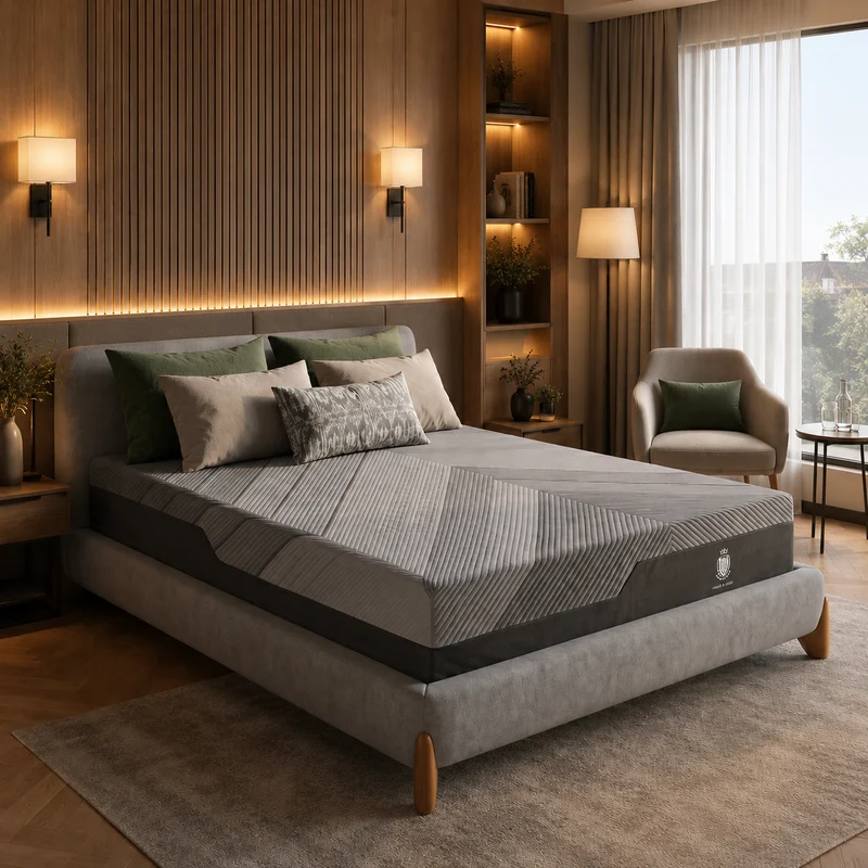 Matelas hybride déhoussable mémoire de forme et ressorts ensachés - Collection Pro