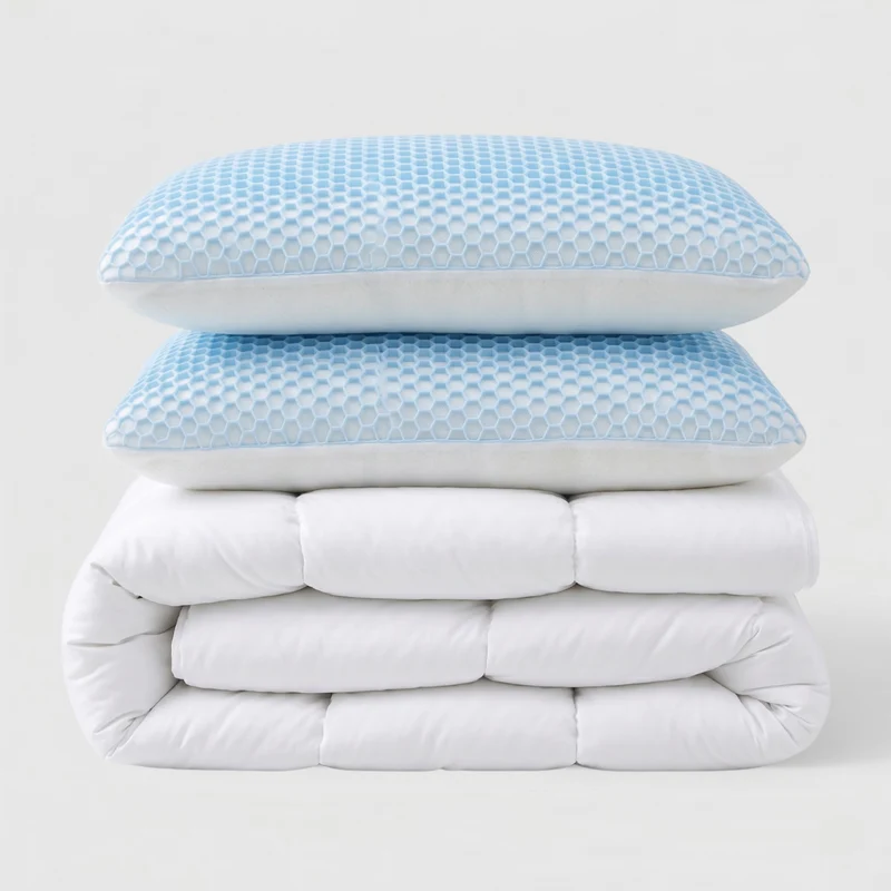 Pack couette et oreillers mémoire de forme nouvelle génération - Collection Tempérée