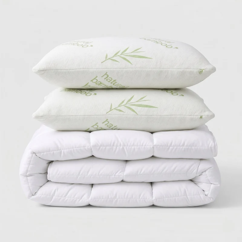 Pack couette et oreillers mémoire de forme - Collection Chaud