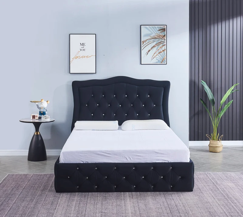 CADRE DE LIT TREND NOIR 160 cm