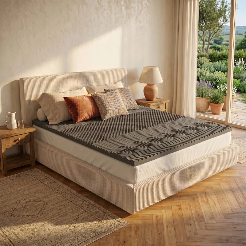 Surmatelas mémoire de forme, confort 7 zones - Collection Natura Bamboo