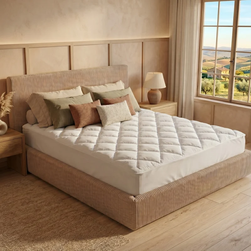 Surmatelas microfibre, confort renforcé, bonnet élastique - Collection 3D Luxe