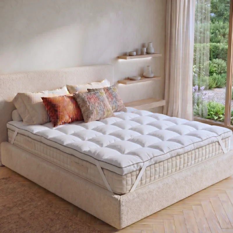 Surmatelas 100% plumes de canard, moelleux et ergonomique - Collection Plumes XXL