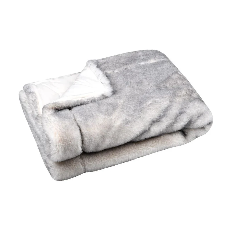 Plaid gris 130x160cm BISHORN