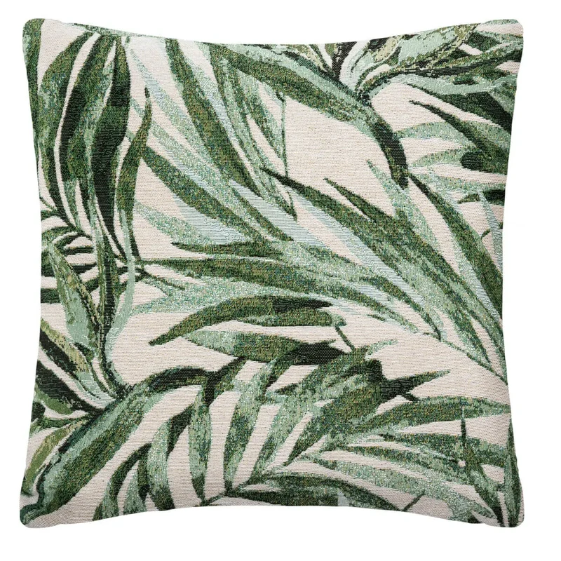 Housse de coussin Tropique Vert cèdre, 40x40 cm