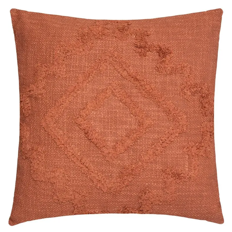 Coussin Inca Rose terracotta, 40x40 cm