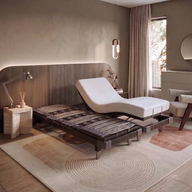 Sommier électrique, orthopédique, matelas relaxation inclus - Collection Technomatic