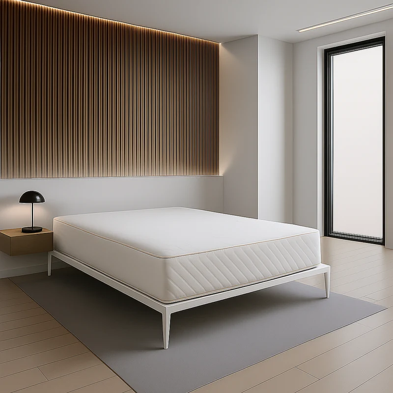 Sommier lit design style industriel, lattes larges, cadre à lattes - Collection Loft