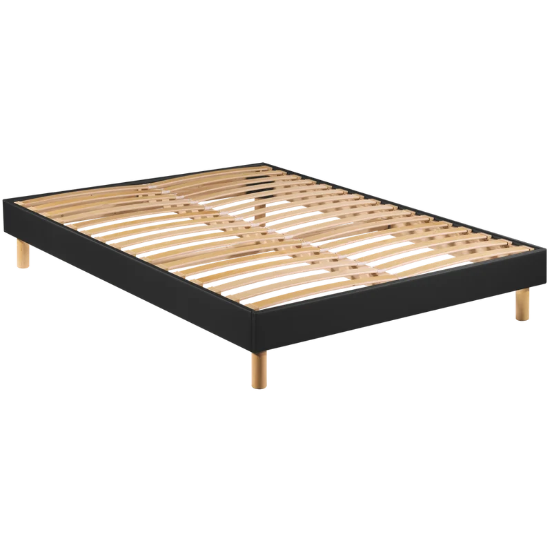 Sommier tapissier 160 x 200 cm kit gris