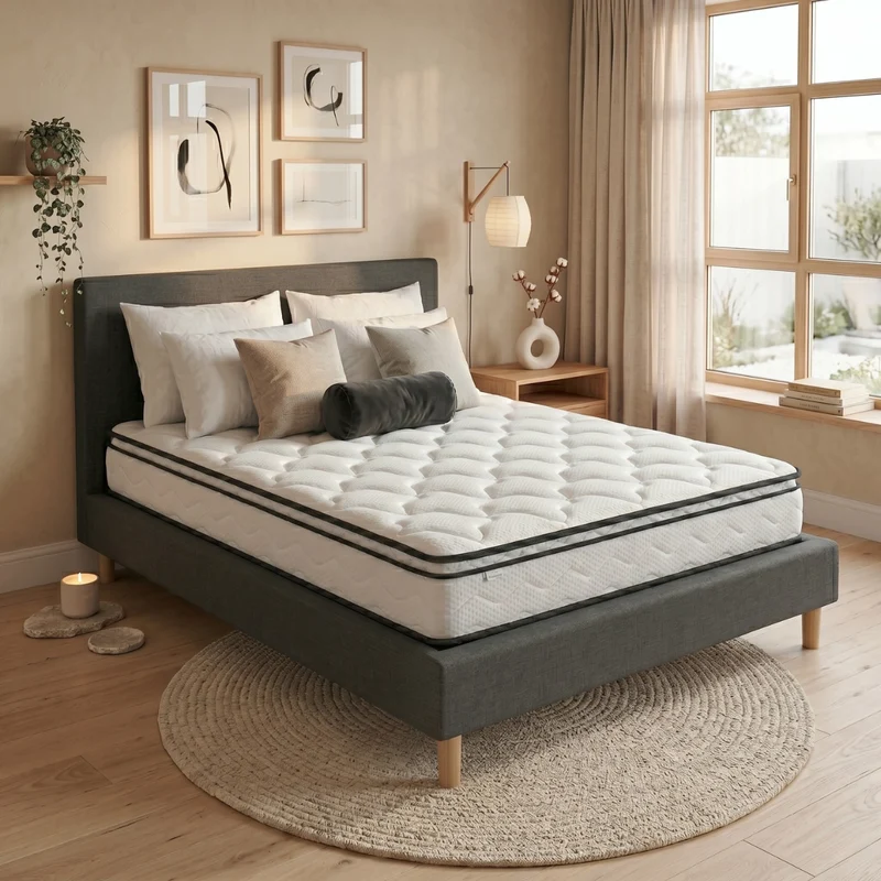 Matelas mémoire de forme, surmatelas intégré - Collection César