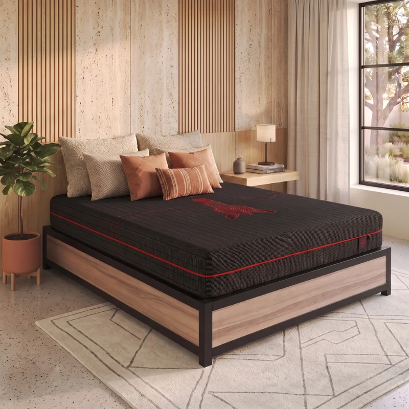 Matelas mémoire de forme, ressorts carbone et déhoussable - Collection AIR FOAM®