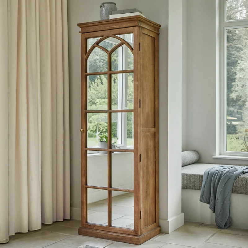 Armoire miroir LOBERON Cayey en bois effet vieilli
