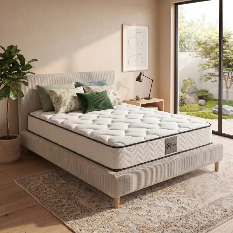 Matelas ressorts ensachés, mémoire de forme - Collection Cosmos
