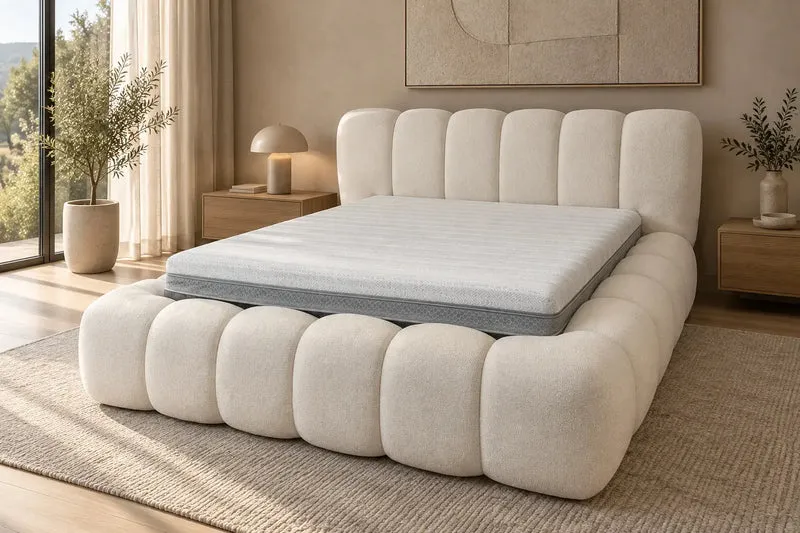 Lit Bubble Royal - Lit Coffre avec Tête de Lit - De 140 à 200 cm