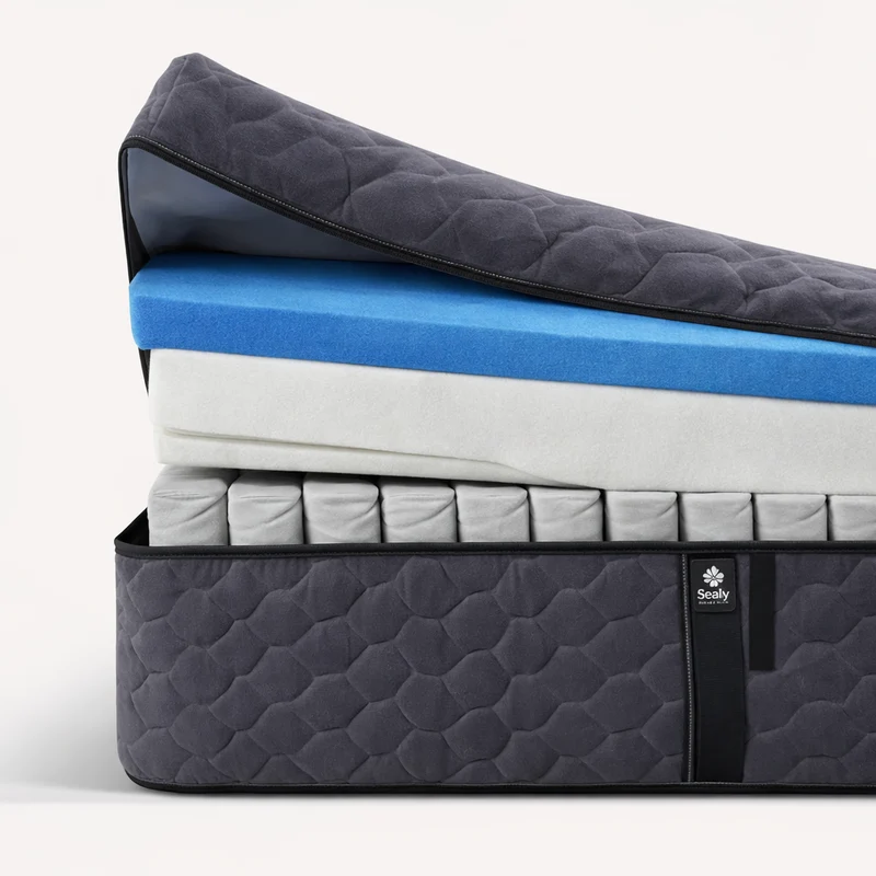 Optima BIO - Matelas mémoire de forme, latex et ressorts ensachés orthopédique
