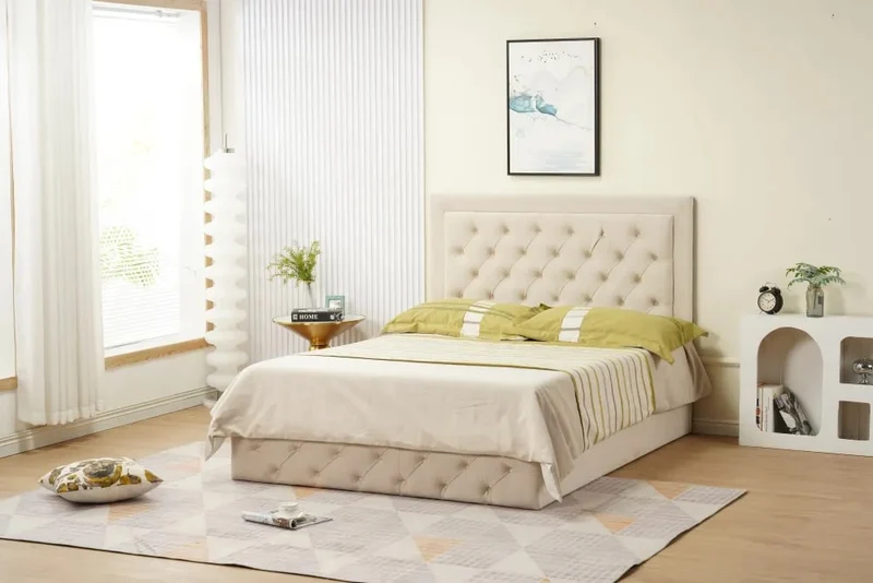 Cadre de lit ROMA velours 140x190cm