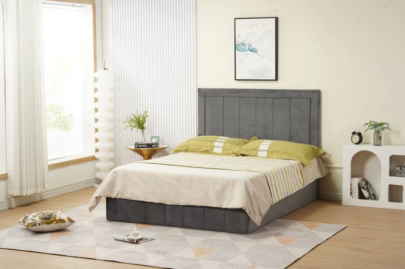 Cadre de lit POLO velours 140x190cm