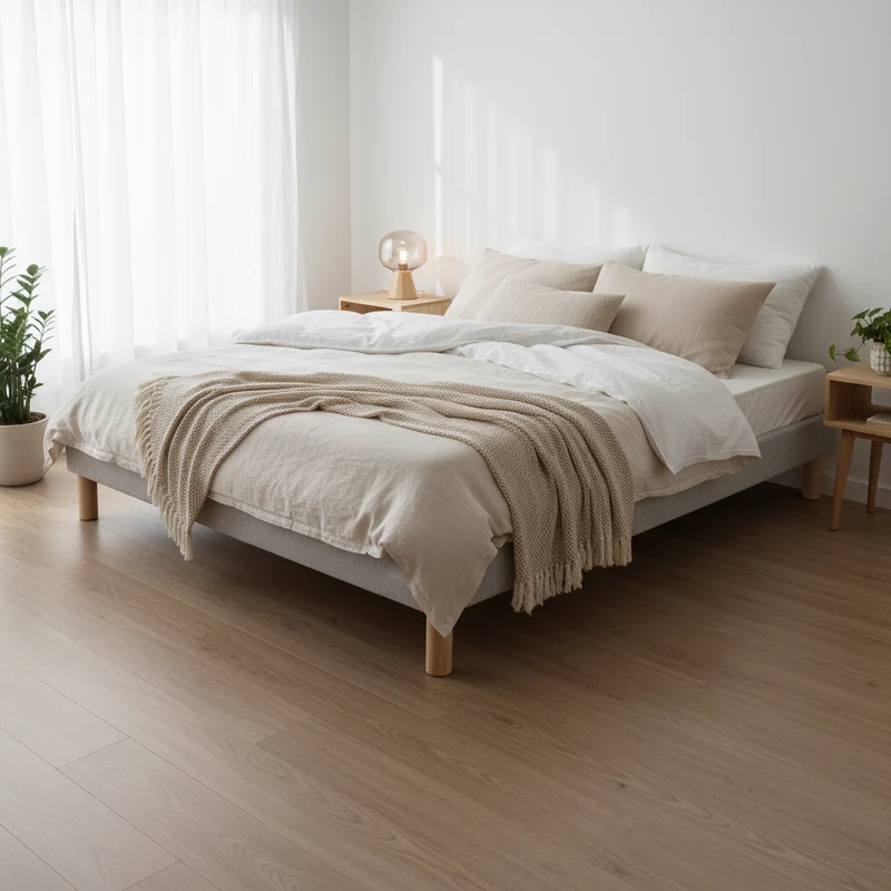 Sommier BASE MORPHO Lattes Mutiplis recouvertes 160x200 cm