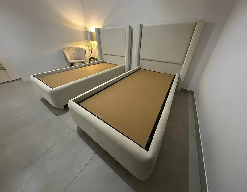 Coco - Lit avec tête de lit et coffre de rangement - 90 x 190 cm