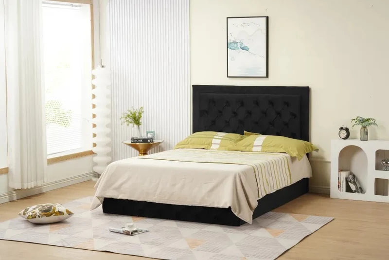 Cadre de lit ROMA velours 140x190cm