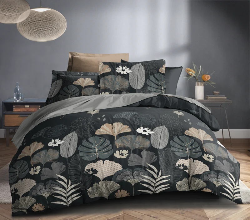 Parure de draps 4 pièces "Louna" drap housse 140 Ginoline