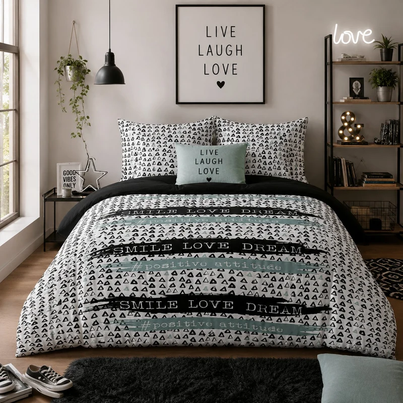 Parure de lit Dream 240x220cm + 2taies 63cm polyester