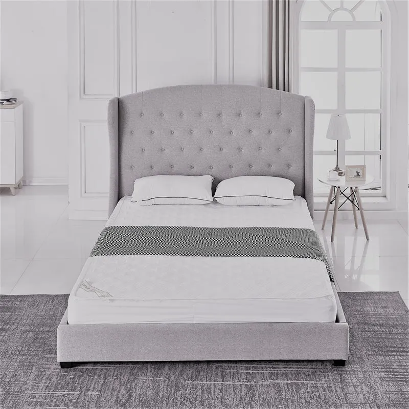 LIT BERGERAC GRIS 160x200 cm