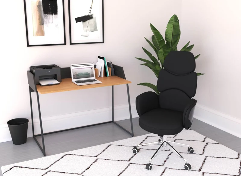 Fauteuil de bureau noir ALFA