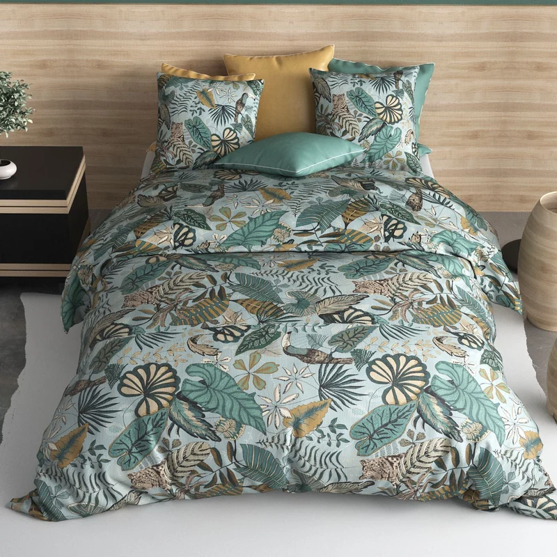 Parure de lit 100% coton 57 fils CANCUN