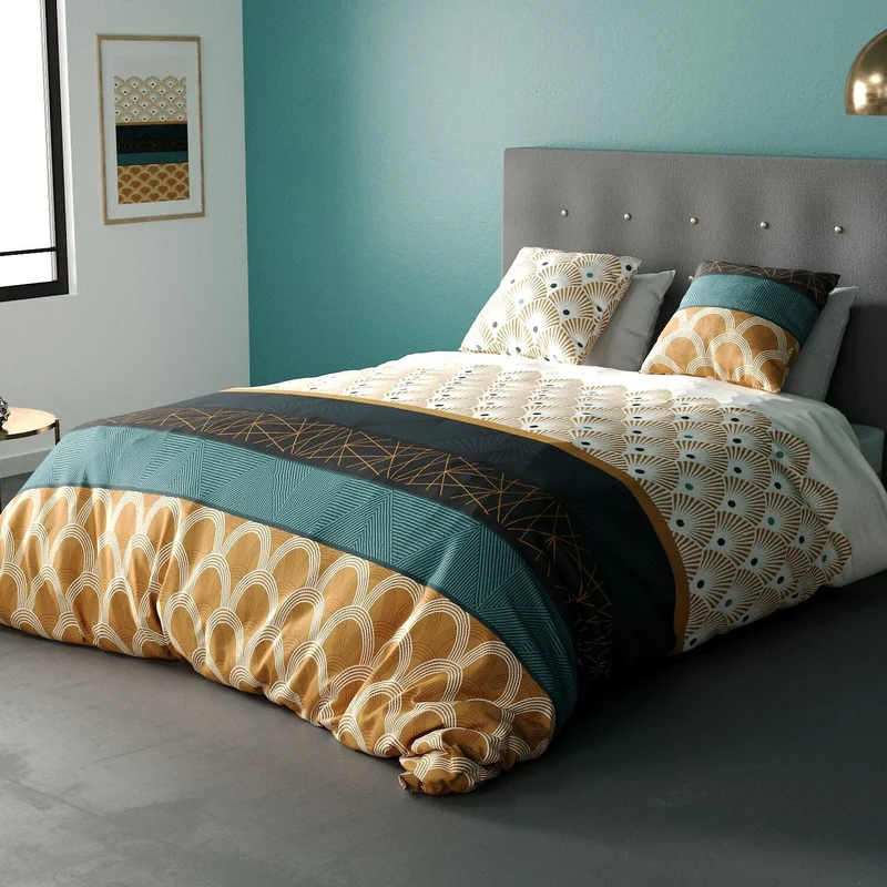 Parure de lit 100% coton 57 fils BANGUI