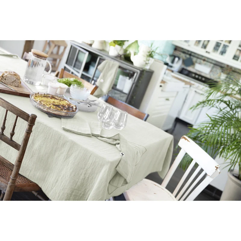 Nappe rectangle 150 x 250 cm GAÏA Vert d'eau