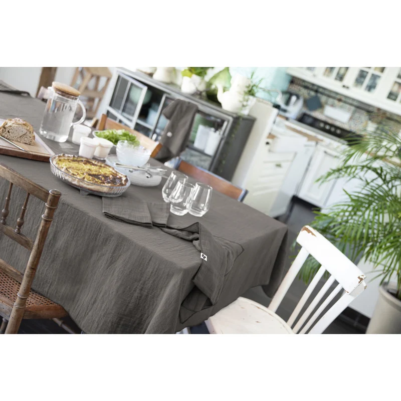 Nappe rectangle 150 x 250 cm GAÏA Granit