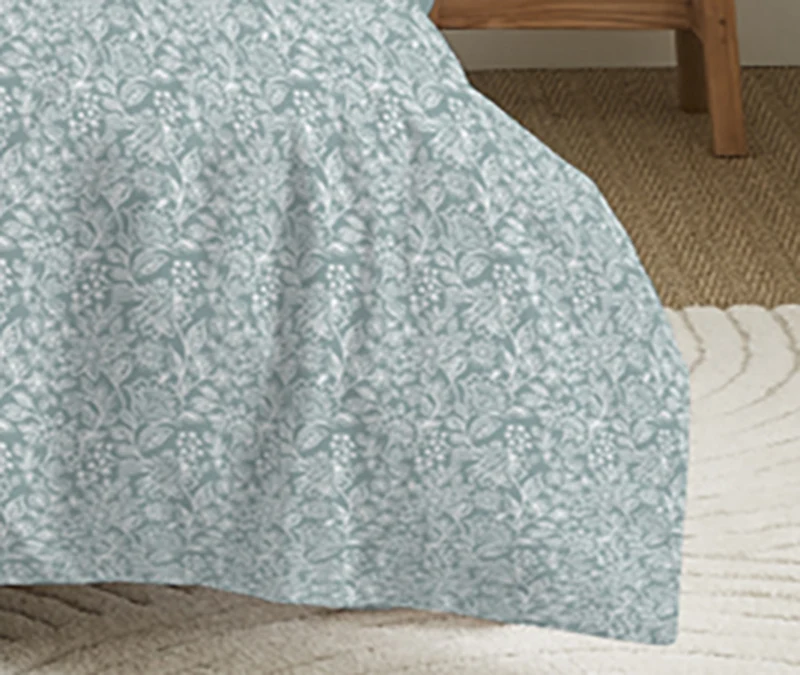 Pack 4 Pièces Housse de couette Imprimé 140 x 200 cm - Drap housse 90 x 190 cm - 100% Coton 57 Fils