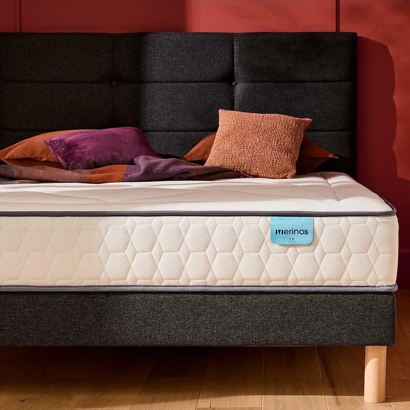 Matelas MERINOS 140x200cm 651 ressorts ensachés 3 zones Full Bed