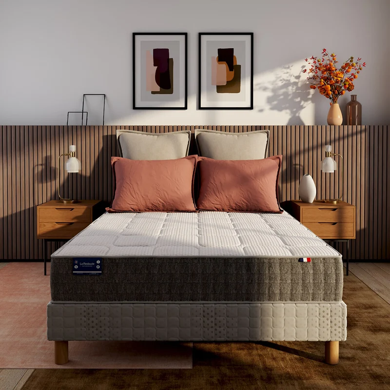 Matelas 660 ressorts, 7 zones, soutien ferme, accueil moelleux