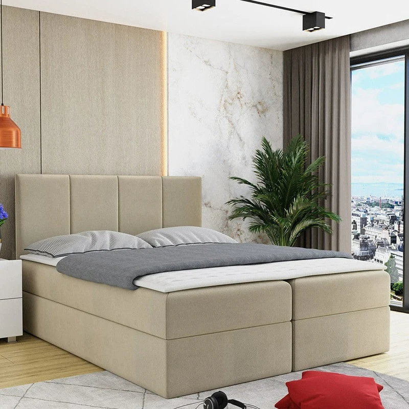 Lit continental 140x200cm MOBILIER 1 Baltimore 147 (Manila 02)