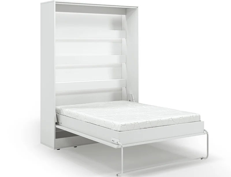 Lit escamotable NEO – armoire lit murale verticale avec rangements