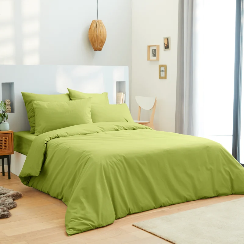 Housse de couette unie 260 x 240 100% coton